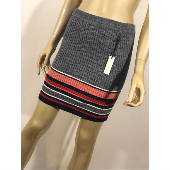 Lovers + Friends Skye Knit Striped Skirt (M) NWT - Picture 2 of 6